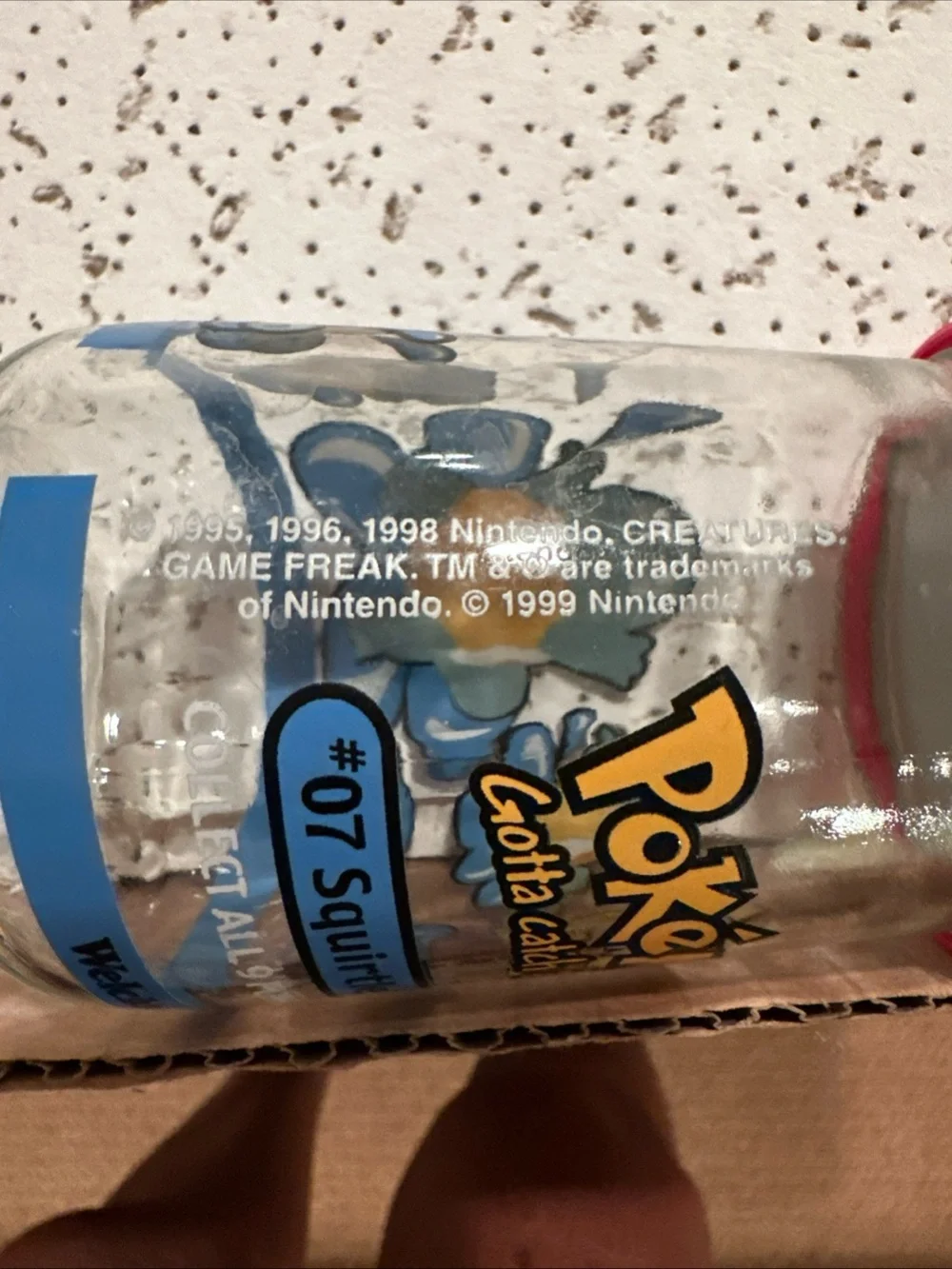 Vintage Welch's Pokémon Squirtle-Themed Red Lid Jar #7